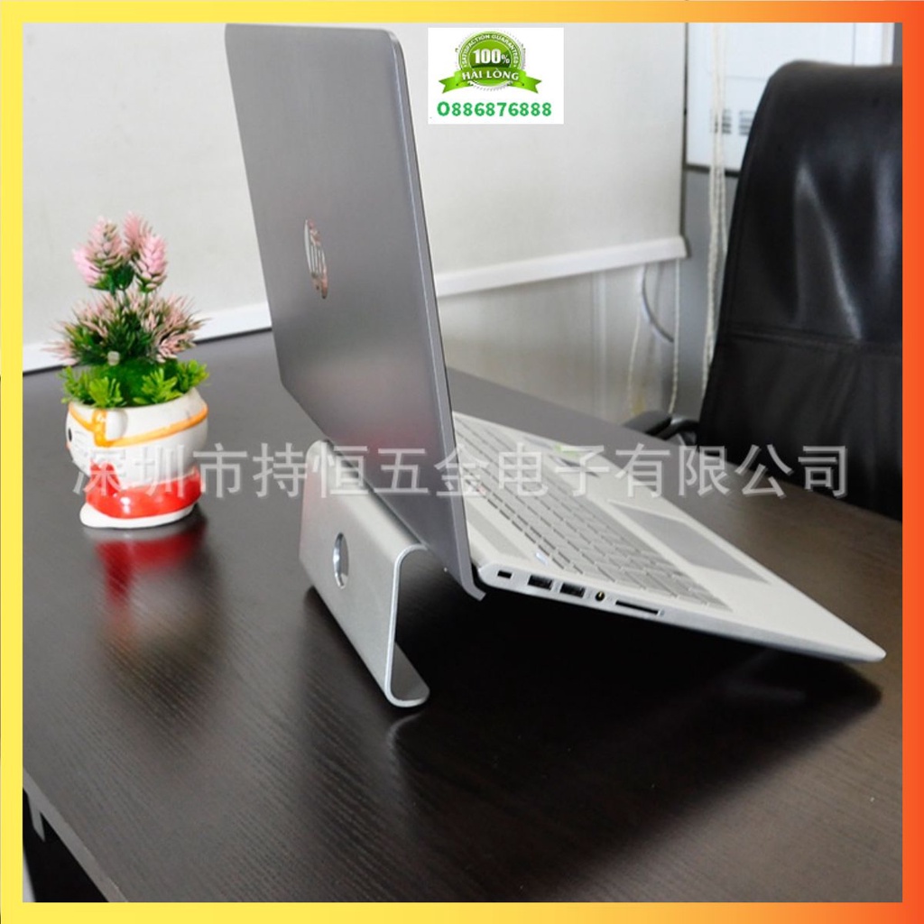 Đế tản nhiệt laptop, macbook bằng tấm hợp kim nhôm nguyên miếng chắc chắn