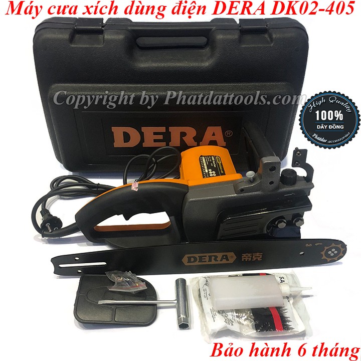 [ RẺ VÔ ĐỊCH ] Máy cưa xích dùng điện DERA DK02-405 - Công suất 1300w - Siêu bền- gọn - nhẹ - mạnh