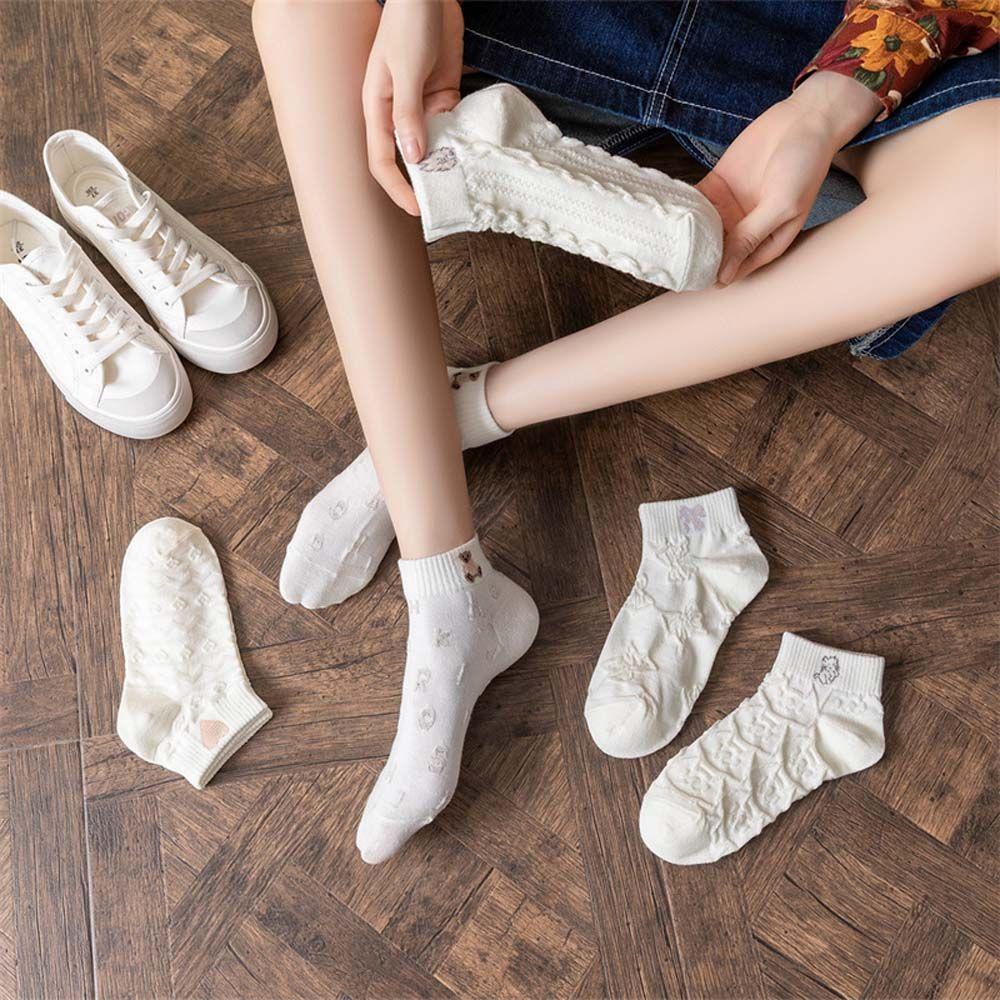 Vớ Cổ Thấp In Họa Tiết Hoạt Hình Dễ Thương Thời Trang Cho Nữ