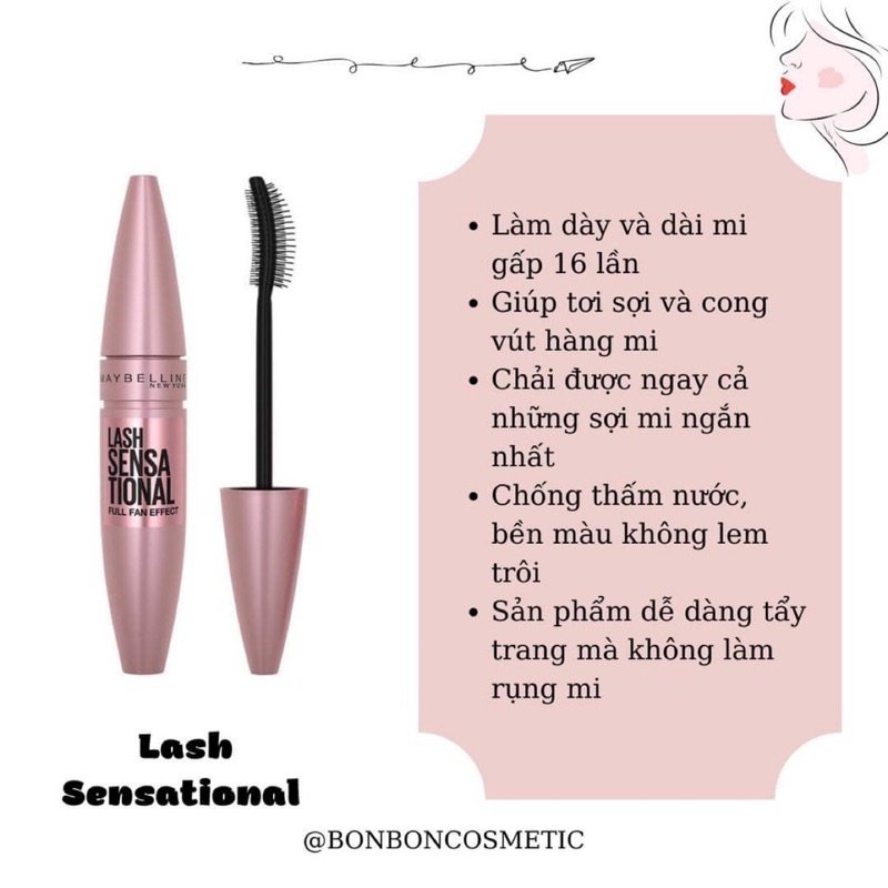 [BILL US] MASCARA MAYBELLINE có sẵn