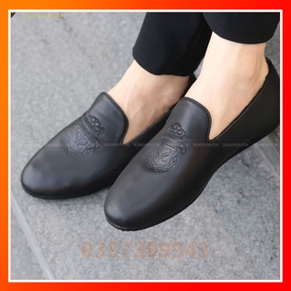 Giày Da Nam Đế Bằng Da Bò Thật Hàng Việt Nam Mã M030-2
