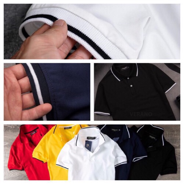 Áo phông nam cổ kẻ viền sành điệu - Áo nam BITULA | BigBuy360 - bigbuy360.vn