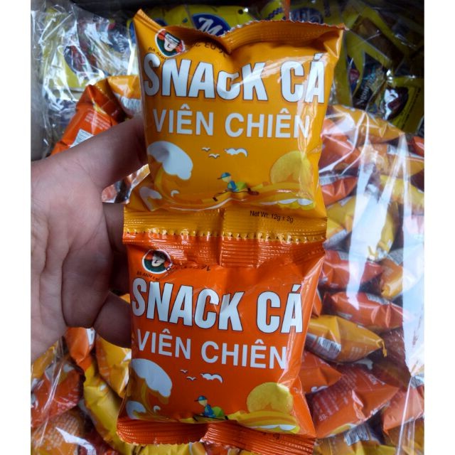 Snack cá viên chiên