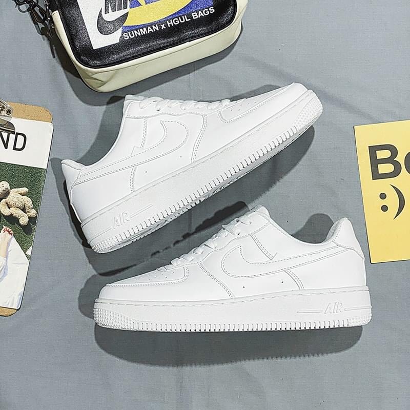 Giày_Nike af1 trắng full  Air Force 1  Cao Cấp Full Size 36 đến 43 Nam Nữ Hot Trend Full Box BILL