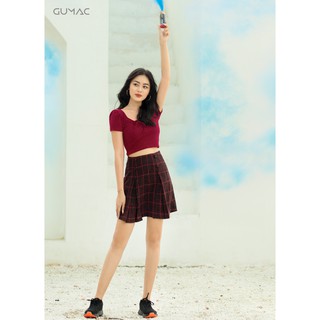 Áo croptop phối nơ GUMAC AT08967