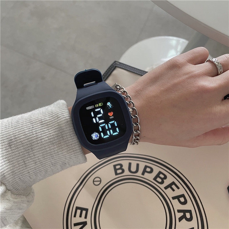 Đồng Hồ Điện Tử Họa Tiết Kỳ Lân 2022 Jam Tangan Wanita & Lelaki Mới Cho Nữ