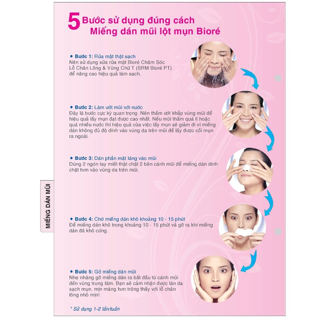 [BIORE] Miếng Dán Mũi Lột Mụn Bioré Không Hương (4 Miếng) Pore Pack