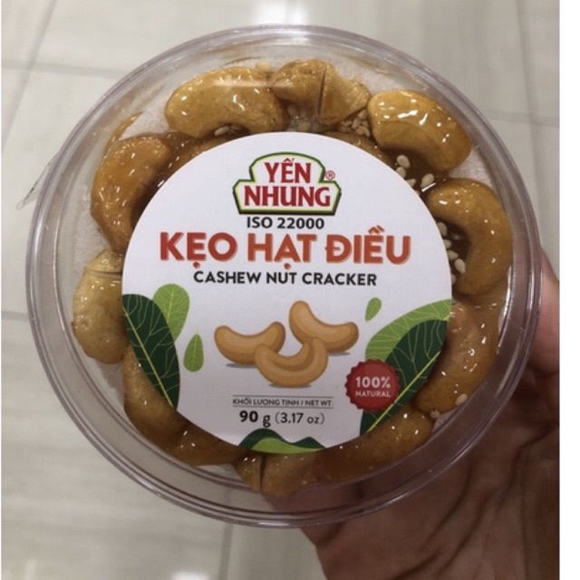 Kẹo hạt điều Yến Nhung hộp 180g/ 90g