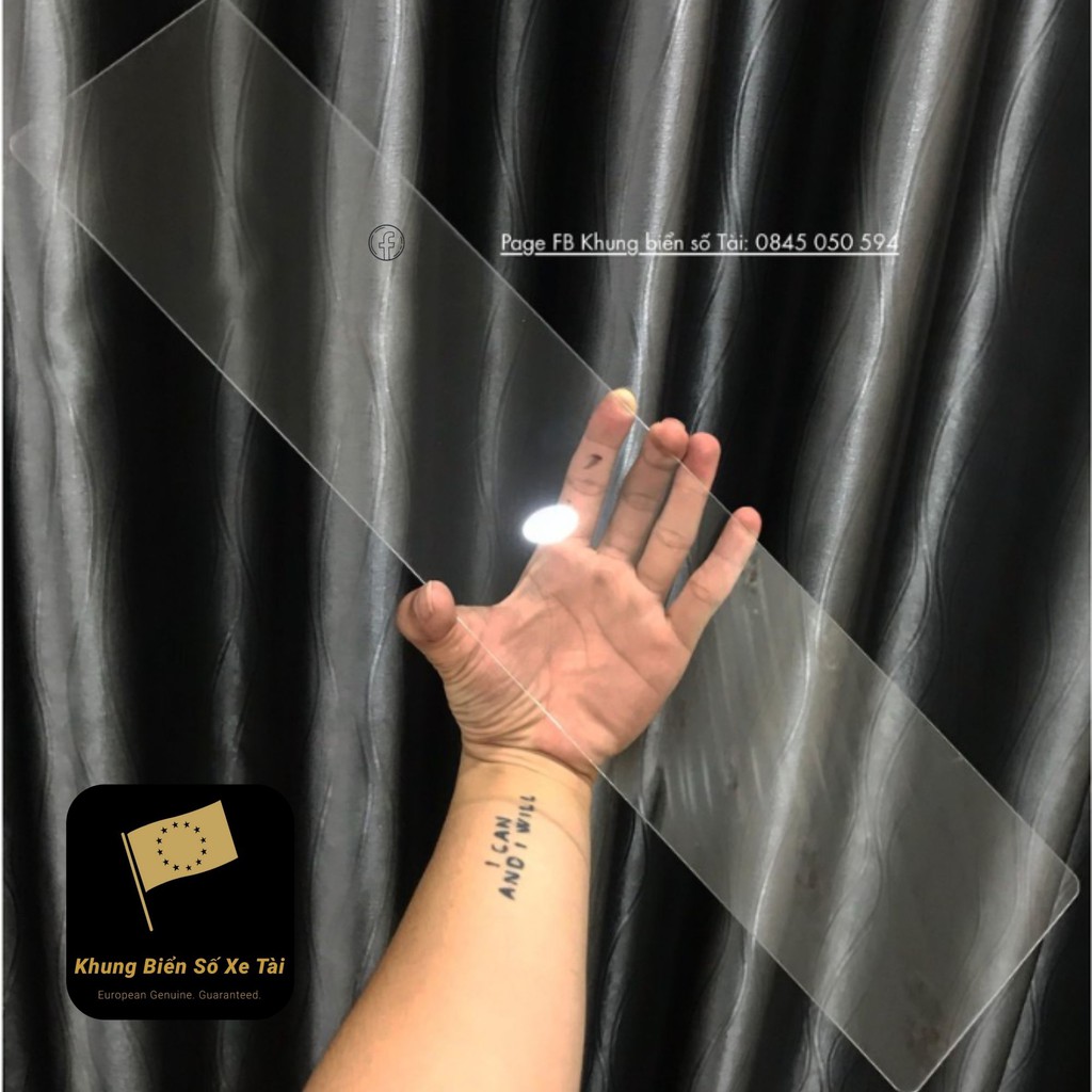 Kính Mica cho khung biển số Wurth châu âu 1.5mm