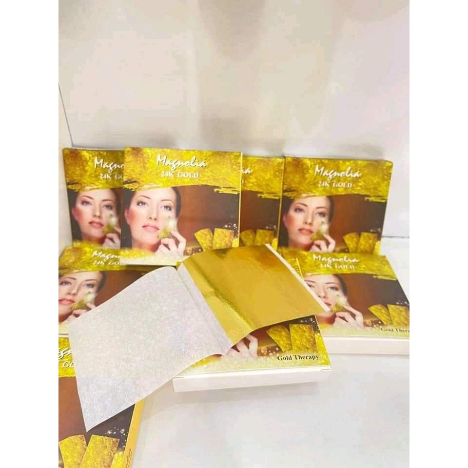 Mặt nạ dát vàng nguyên chất hộp 100 miếng