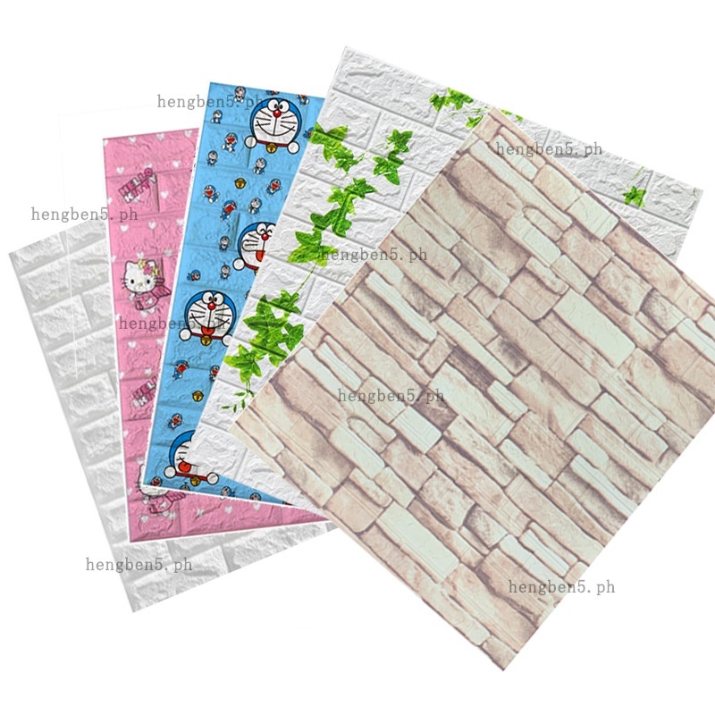 Gạch Xốp dán tường 3D Keo dán tường Trang trí nội thất Giấy dán tường Không thấm nước Thiết kế Sticker cho Phòng ngủ | BigBuy360 - bigbuy360.vn