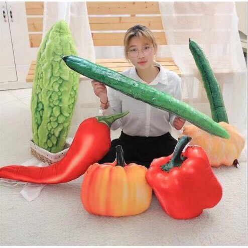 Gối ôm 3D hình quả ớt 1 mét _quà tặng cho bé, bạn gái, gấu bông _MOMOMART