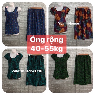 size2LR (45-55kg) - đồ bộ quần lửng ống rộng
