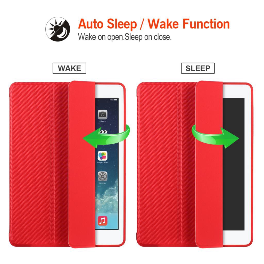 Bao nắp gập trơn màu cho máy tính bảng iPad 2018 Case 9.7 inch Mini 1/2/3/4/5 | BigBuy360 - bigbuy360.vn