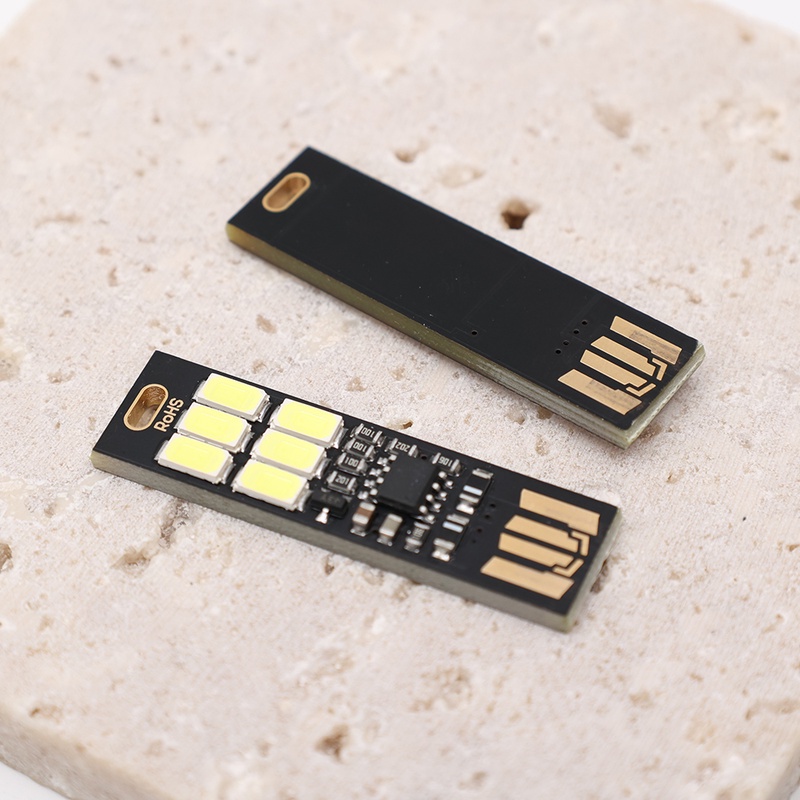 Đèn chiếu sáng thiết kế nhỏ gọn cảm biến USB với 6 bóng LED tiện dụng
