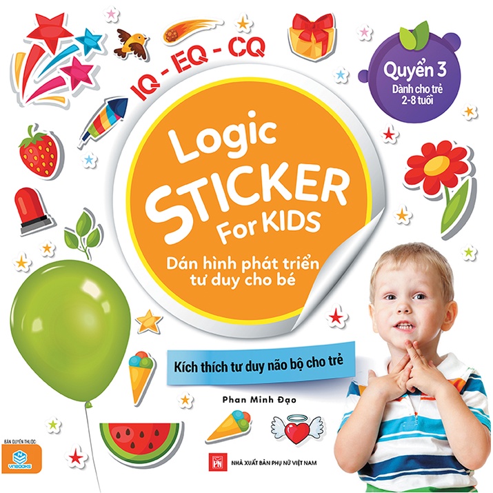 Sách - Logic Sticker for kids dán hình phát triển tư duy cho bé