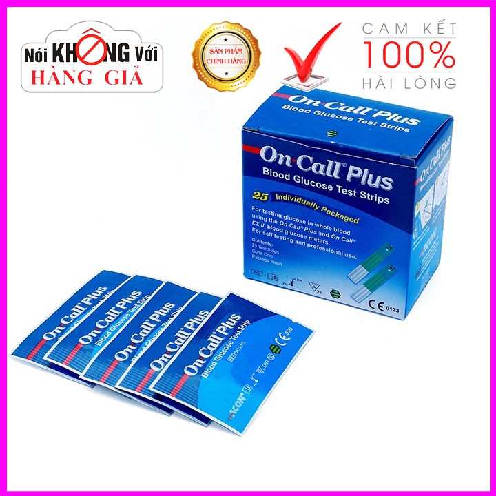 Que thử đường huyết ACON On Call Plus hộp 25 que