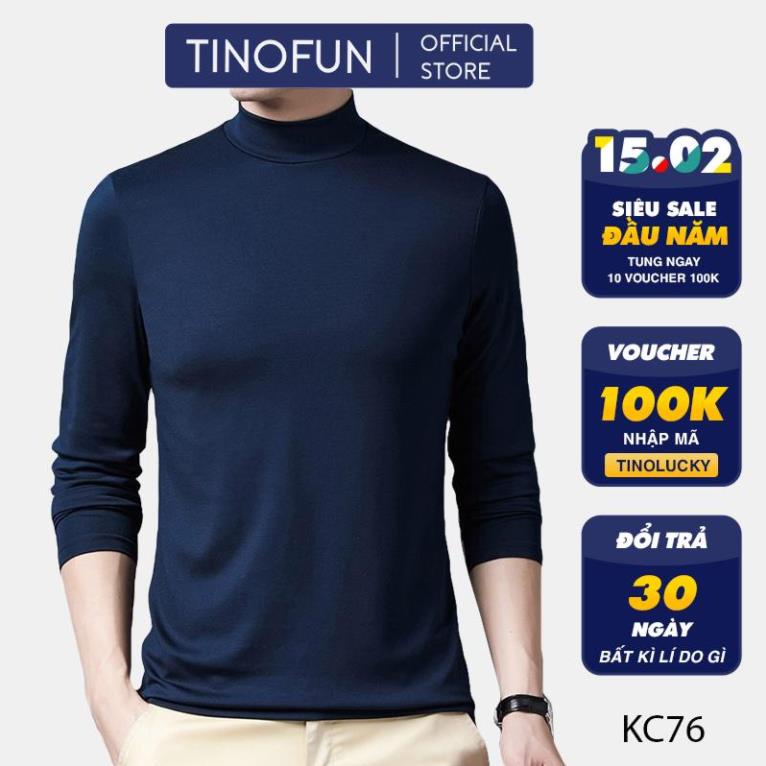 Áo nỉ nam giữ ấm mùa đông thời trang chất vải co dãn TINOFUN New