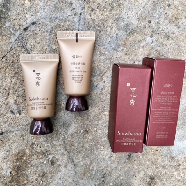 Sữa Rửa Mặt Thông Đỏ Nhân Sâm Sulwashoo 15ml date 2025