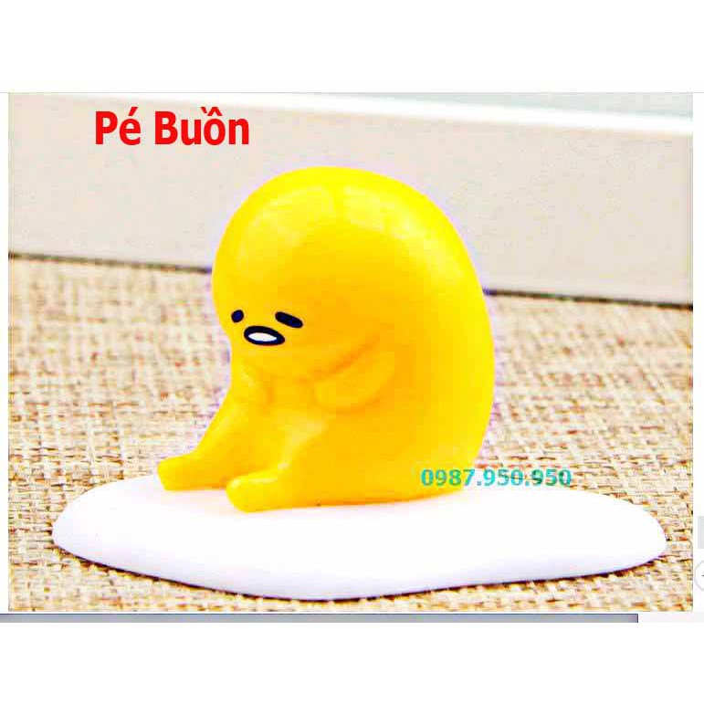 MÔ HÌNH ỐP LA GUDETAMA-Móc khóa trứng lười gudetama. siu siu rẻ