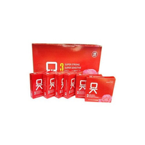 Bao cao su OK hương dâu hộp lớn 144 cái, tiết kiệm hơn