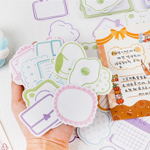 Set 30 Tờ Giấy Ghi Chú Họa Tiết Dễ Thương Tiện Dụng