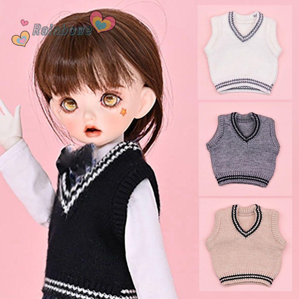 Áo Len Màu Cầu Vồng Cho Búp Bê 30cm