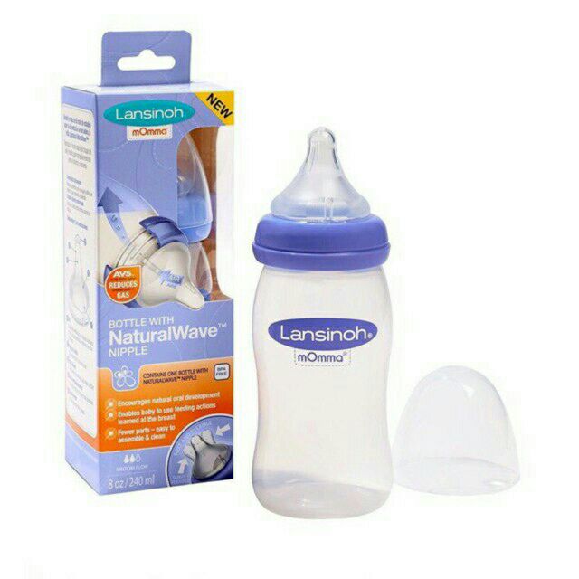 Bình sữa Lansinoh mOmma ,160ml và 240ml