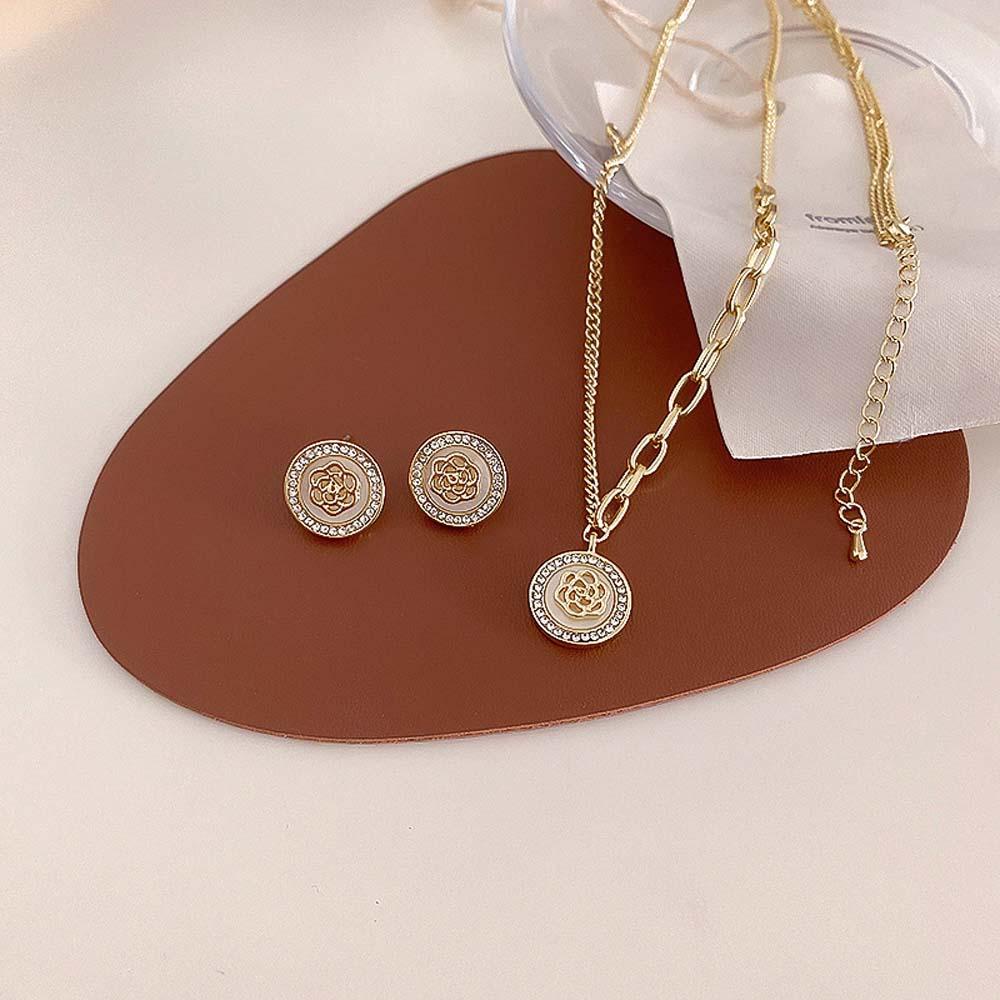 Bông Tai Hoa Trà Đơn Giản Phong Cách Hàn Quốc Cho Nữ