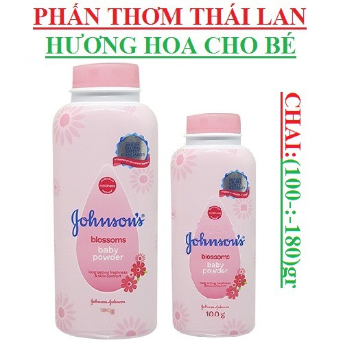 Phấn thơm Johnson Baby hương hoa cao cấp cho bé