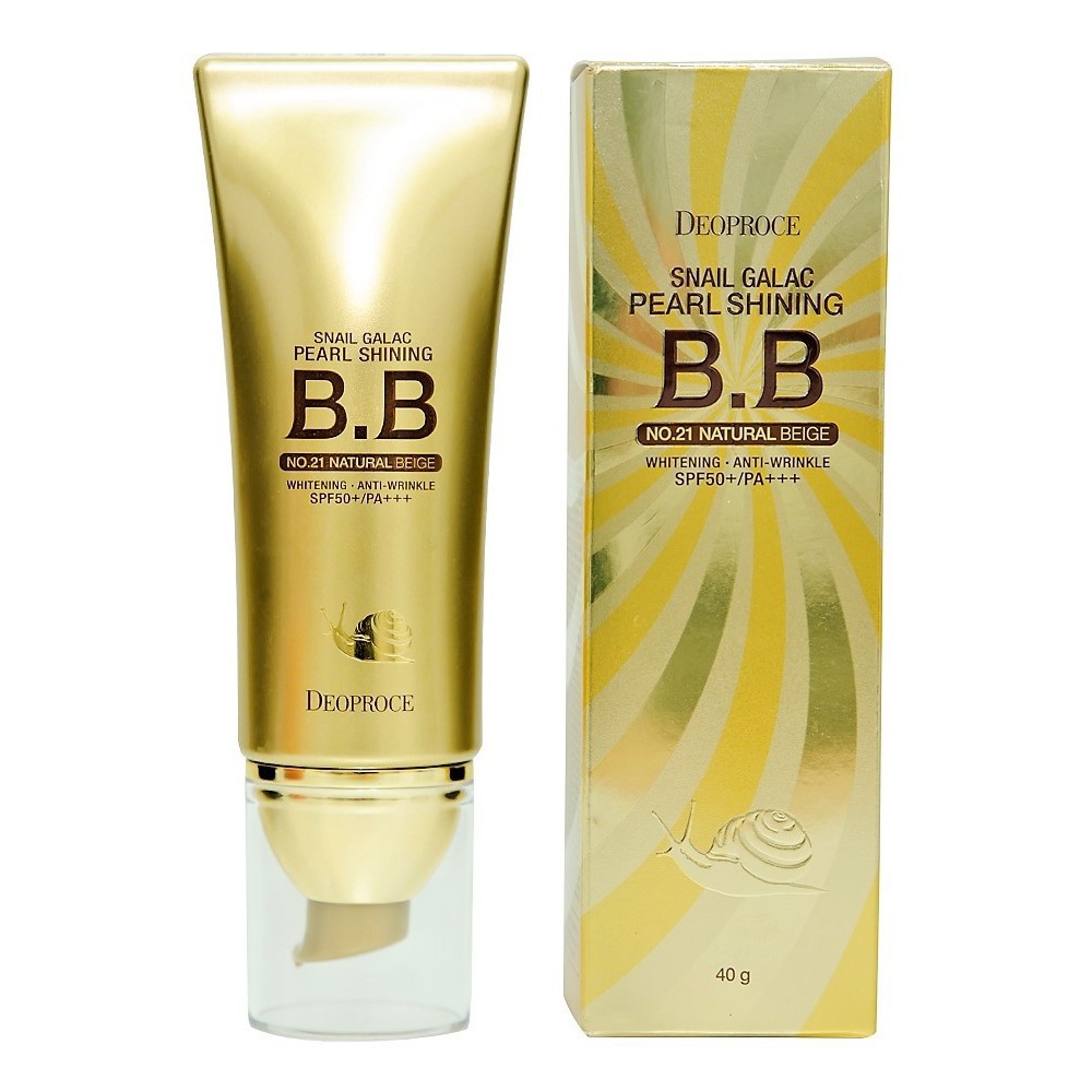 KEM BB SÁNG DA + CHỐNG NẮNG ỐC SÊN Deoproce SNAIL GALAC PEARL SHINING BB SPF 50+PA+++