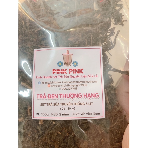 Gói Nhỏ Dùng Thử Trà Đen Pink Pink Thượng Hạng Nguyên Liệu Pha Chế Trà Sữa