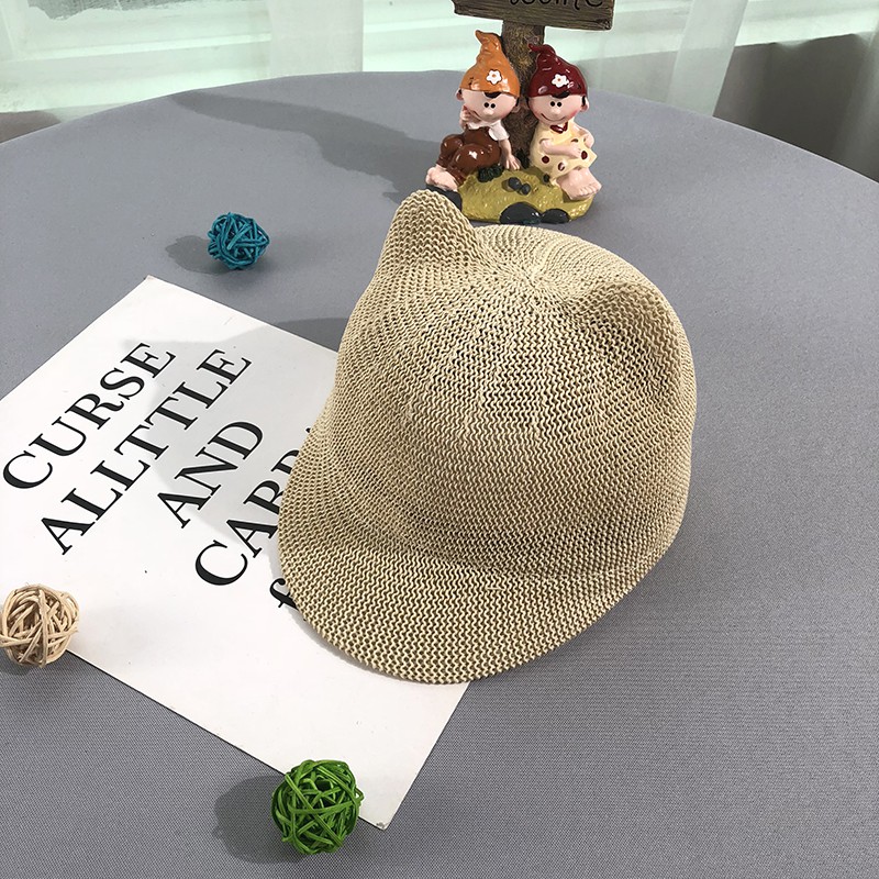 Mũ Cói Chống Nắng Phong Cách Hàn Quốc Thời Trang Mùa Hè Cho Bé Trai Và Gái