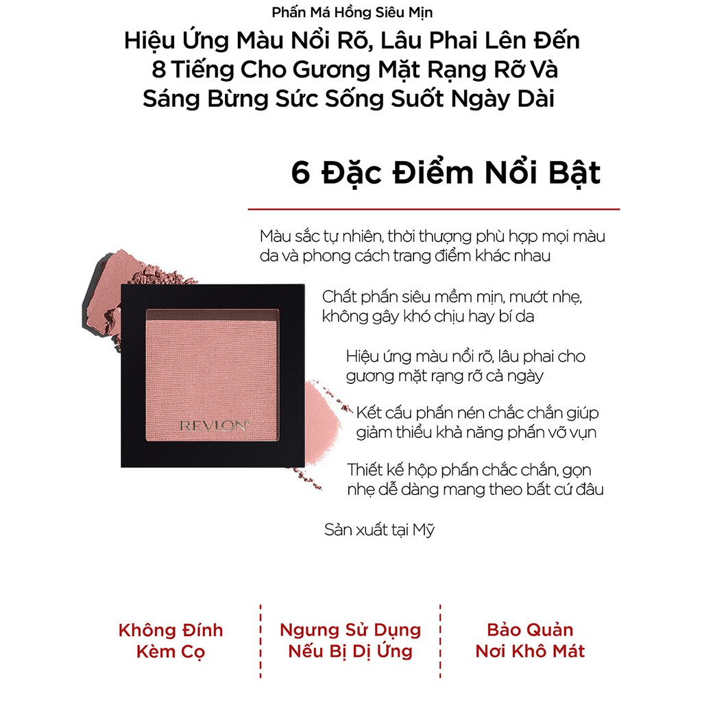 Phấn má hồng siêu mịn Revlon Powder Blush 5g