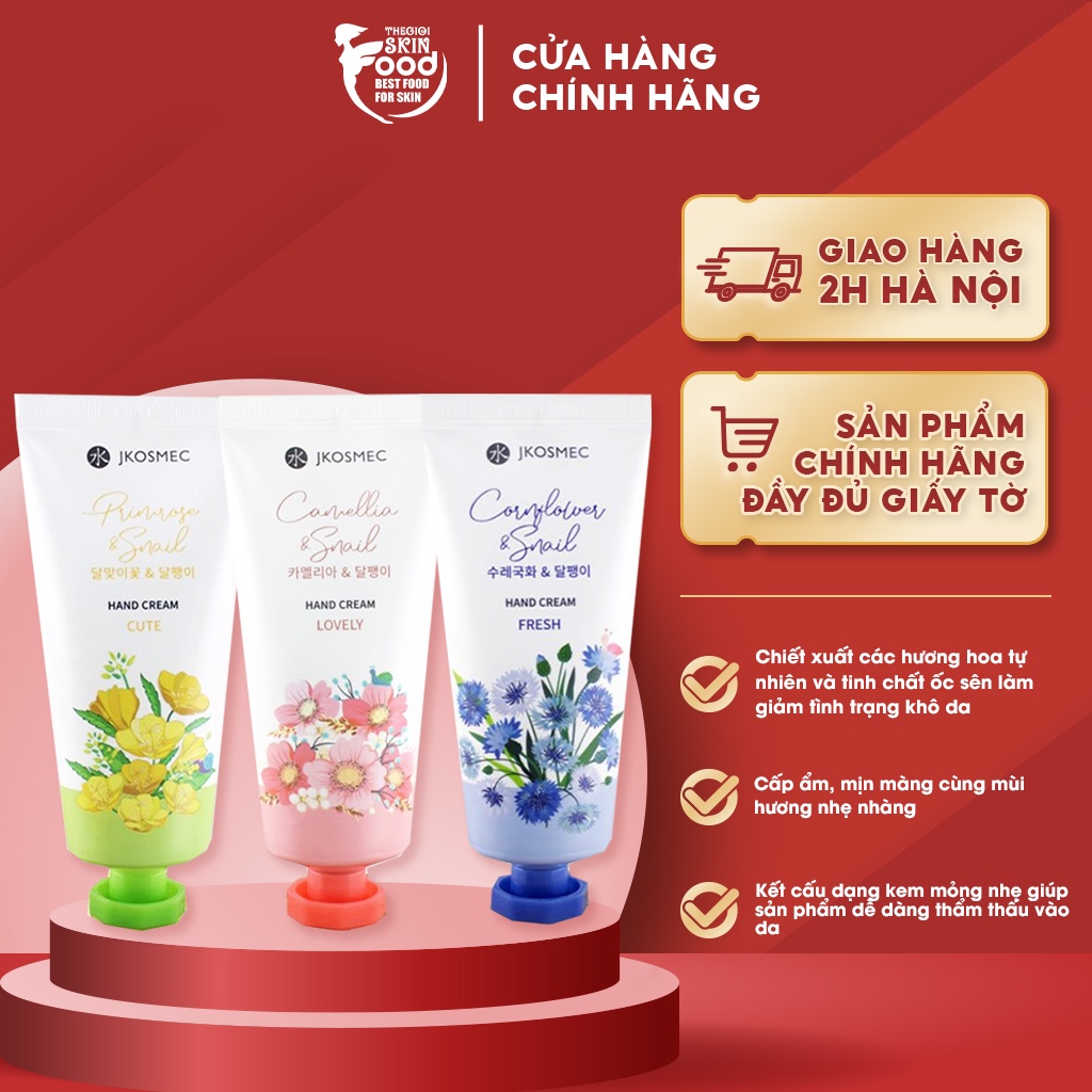 Kem Dưỡng Da Tay Hàn Quốc Hương Hoa Jkosmec Hand Cream 100ml