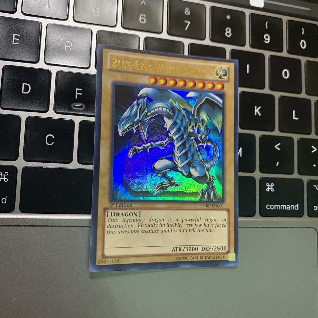 HOT!!  Blue-Eyes White Dragon - Rồng Trắng Mắt Xanh Chuẩn 100% Siêu Hiếm!!!