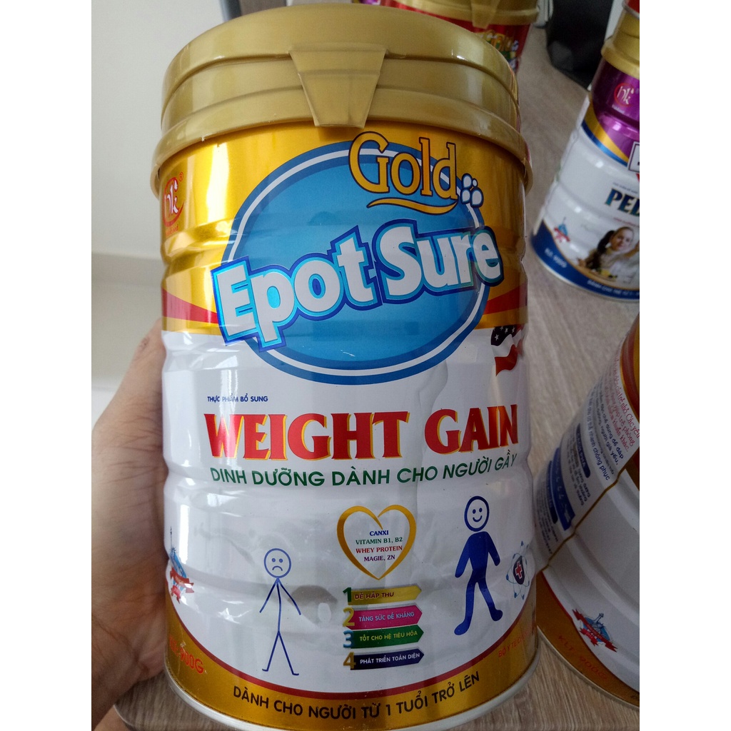 Sữa tăng cân dành cho người gầy Weight Gain 900g -Sữa tăng cân Epotsure Weight Gain 900g