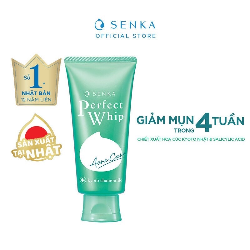 Sữa rửa mặt Senka perfect whip acnecare 100ml