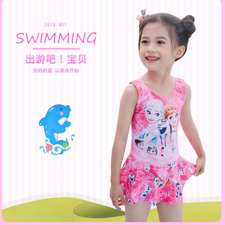 Bộ bơi bé gái-Elsa size 10-20kg