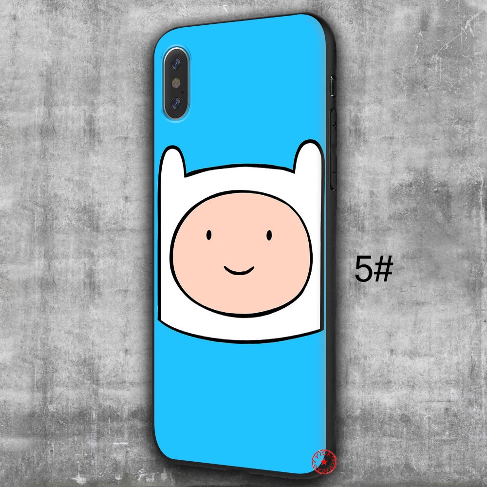 Ốp lưng silicone họa tiết hoạt hình Adventure Time cho iPhone XS Max XR X 10 7 8 Plus 6 6s 5 5s SE