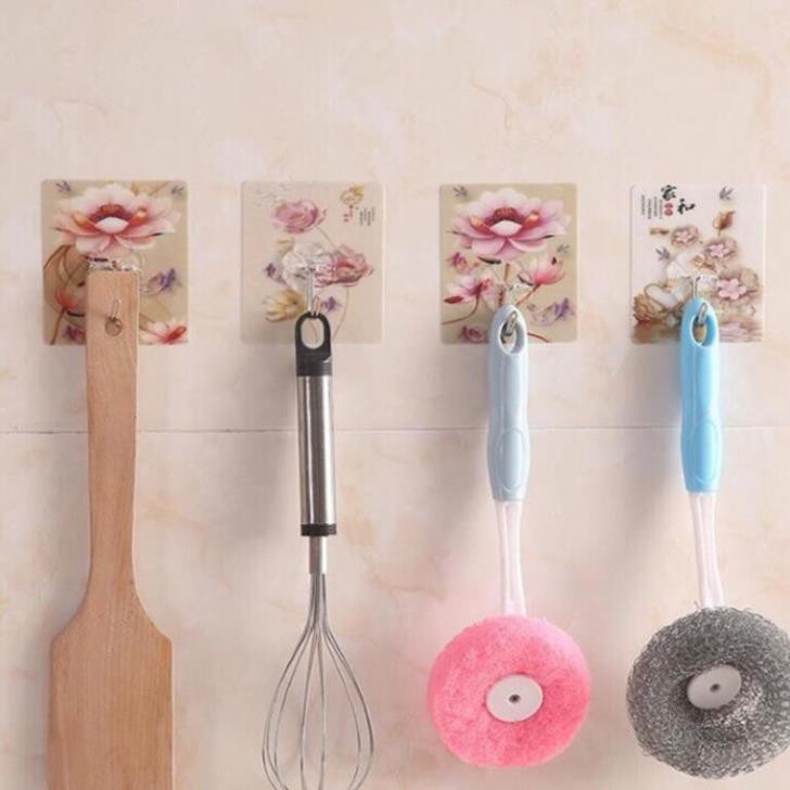 Móc dính tường 3D siêu dính siêu chắc siêu bền - Đồ dùng, dụng cụ nhà bếp, kệ hũ gia vị