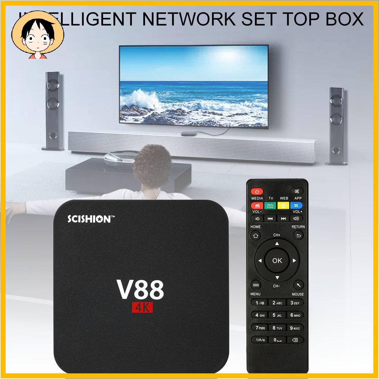 Hộp Tv Thông Minh V88 4k 1g + 8g Wifi Media Player