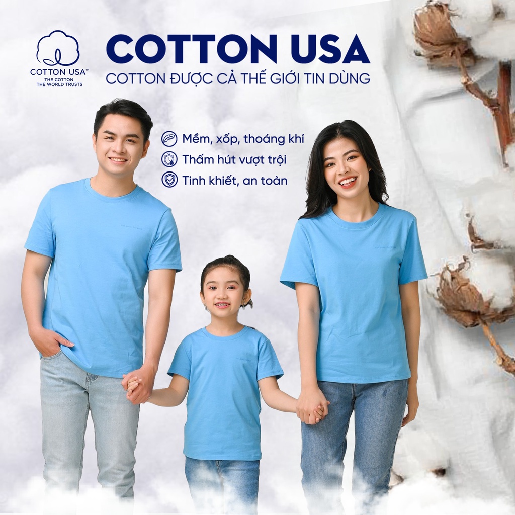 Áo thun nữ logo YODY cotton USA mềm mịn nhiều màu - TSN5302
