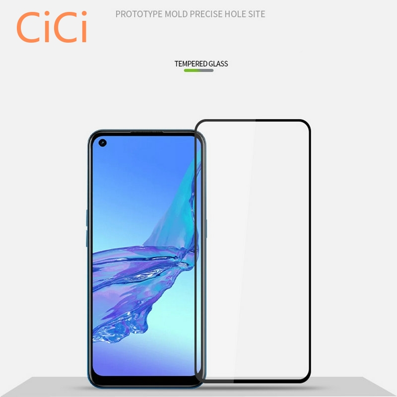 Set 2 Kính Cường Lực Bảo Vệ Màn Hình Điện Thoại Oppo Find X2 Lite Reno 6.4 Ace F5 F7 Realme Naza 10a 20a 20 Pro C11 C12 C15 C17 C20 V15