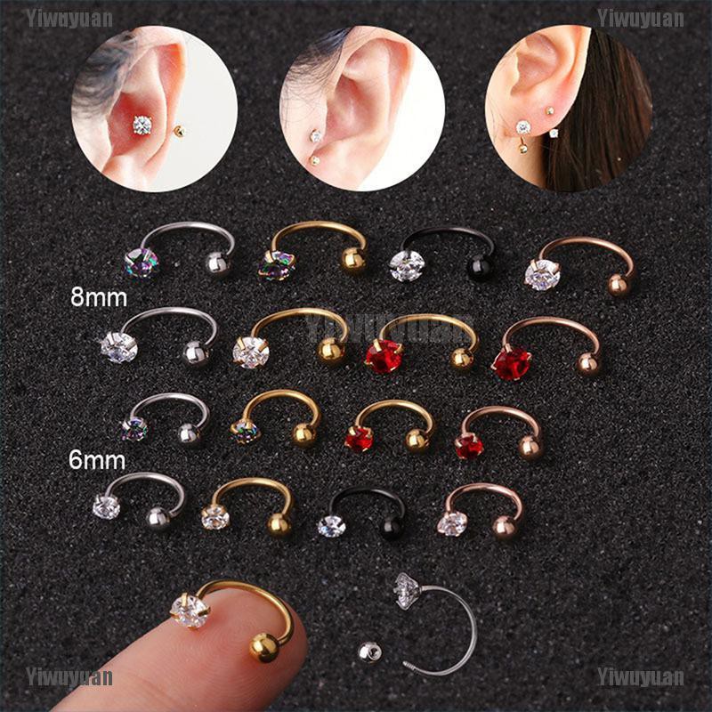 1 Chiếc Khuyên Tai Đính Đá Zircon