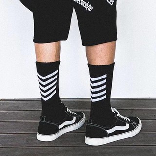 <CÓ ẢNH THẬT> VỚ TẤT CAO CỔ UNISEX OFF WHITE - 2 màu trắng đen