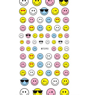 Sticker dán móng tay hoạ tiết hình mặt cười