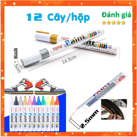 Bút Sơn Toyo Paint Marker SA101 (Bút Repaint) - Bút Vẽ Giày, Lốp Xe,..