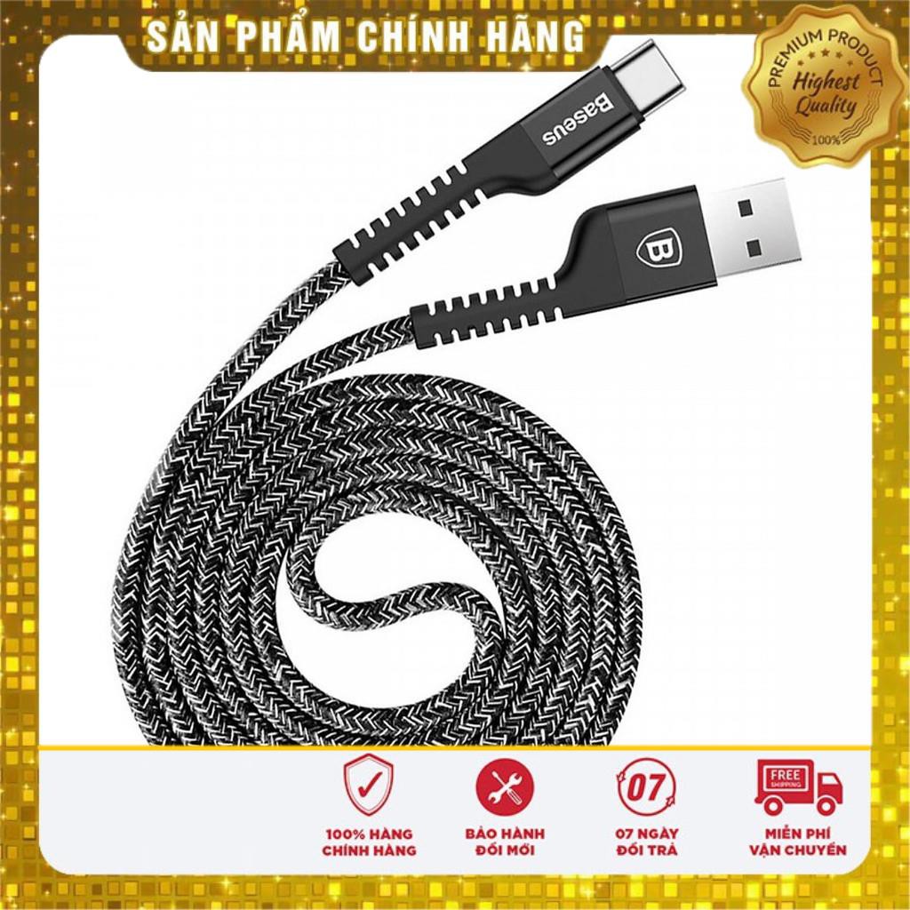 Dây Cáp Type-C Baseus Confidant (100cm, 2A, sạc nhanh, đầu bọc cao su chống đứt gẫy)