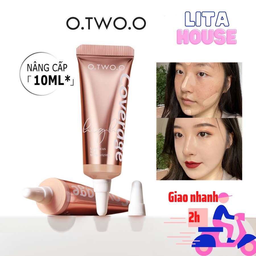 Che Khuyết Điểm O.TWO.O dạng tuýt Che Phủ Quầng Thâm, Mụn Lâu Trôi Chống Thấm Nước 10g SC033